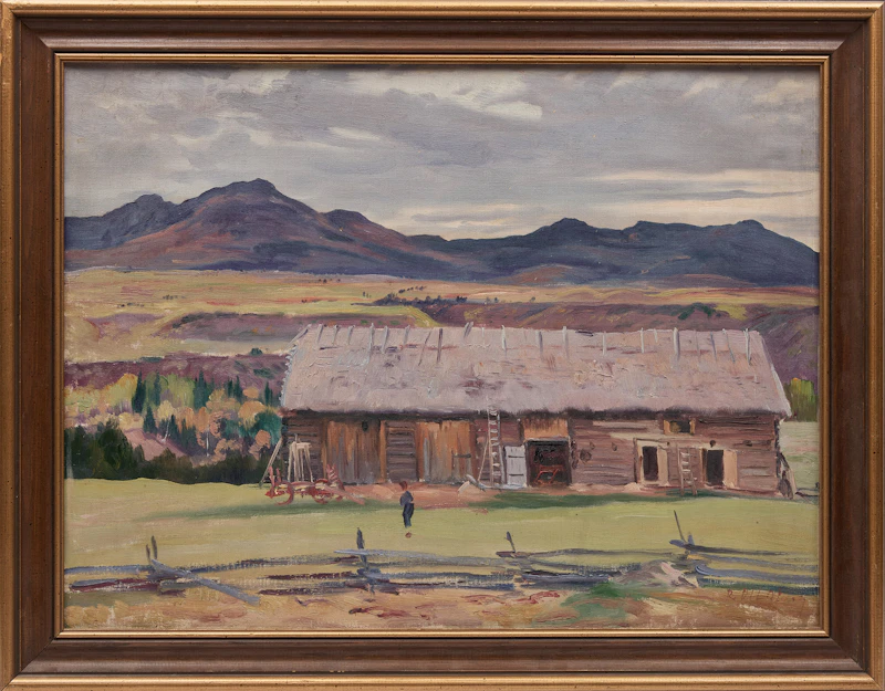 Robert Wakeham Pilot, The Barn, oil on canvas, 1937 - view 2