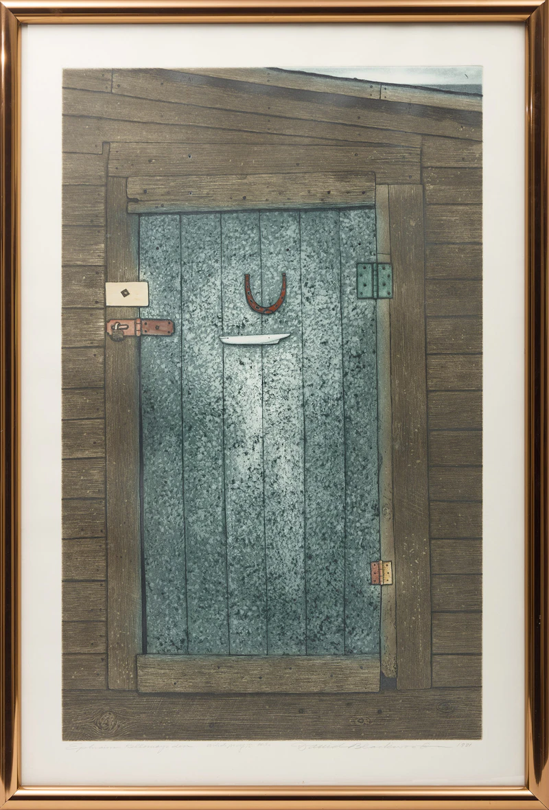 David Lloyd Blackwood, Ephraim Kelloway's Door, 1981, etching and aquatint - view 2