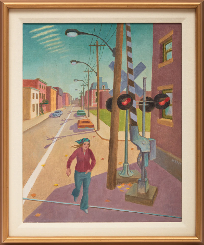 Philip Henry Howard Surrey, Sans titre (Rue St. Ambroise), 1976, oil on canvas - view 2