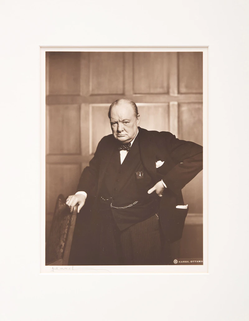 Yousuf Karsh, Winston Churchill, gelatin silver print - view 2