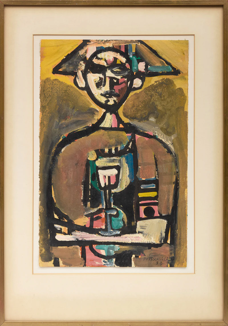 René Portocarrero, Untitled, gouache on paper, 1959 - view 2
