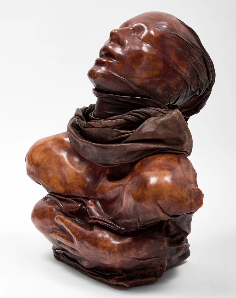 Bruno Baratier, Buste, leather - view 3