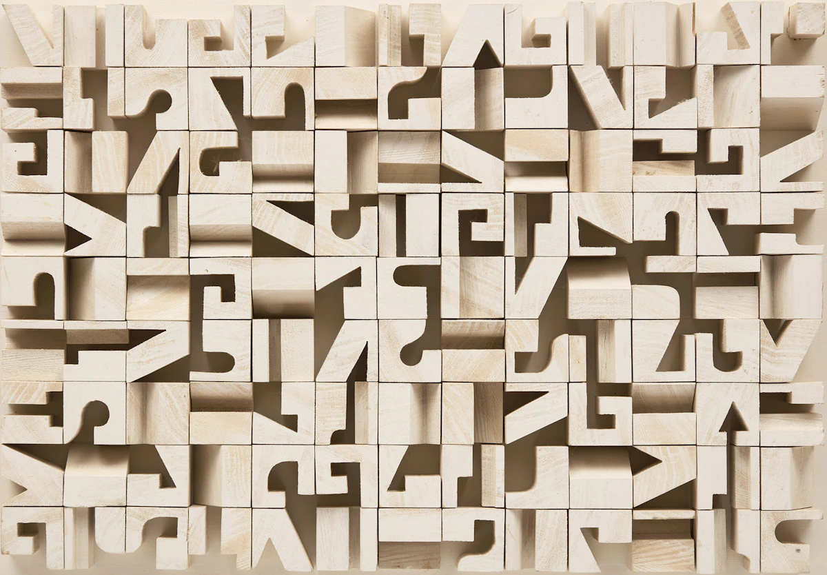 Norman Ives, Untitled, painted wood construction
