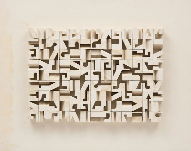 Norman Ives, Untitled, painted wood construction - view 2