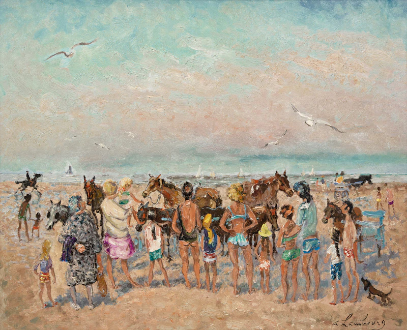 Le halte des chevaux by André Hambourg