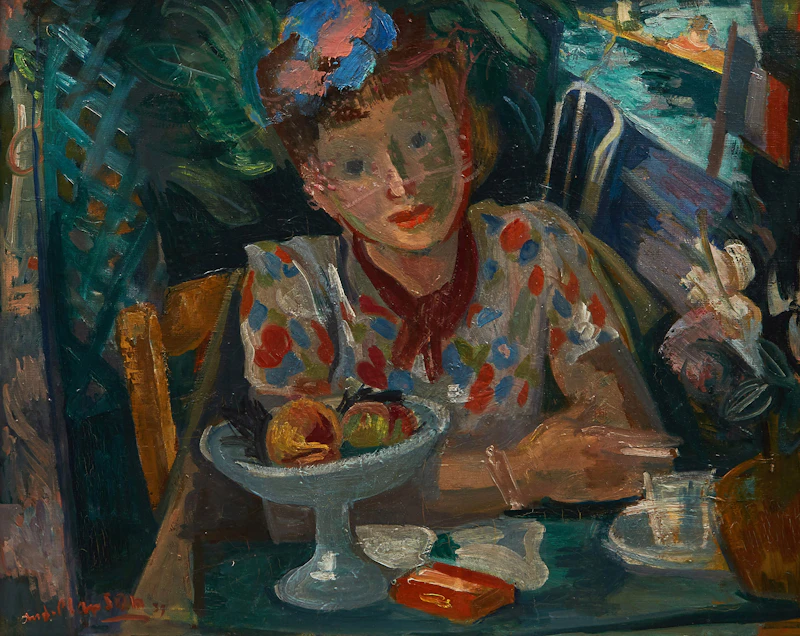 Femme à table by André Planson