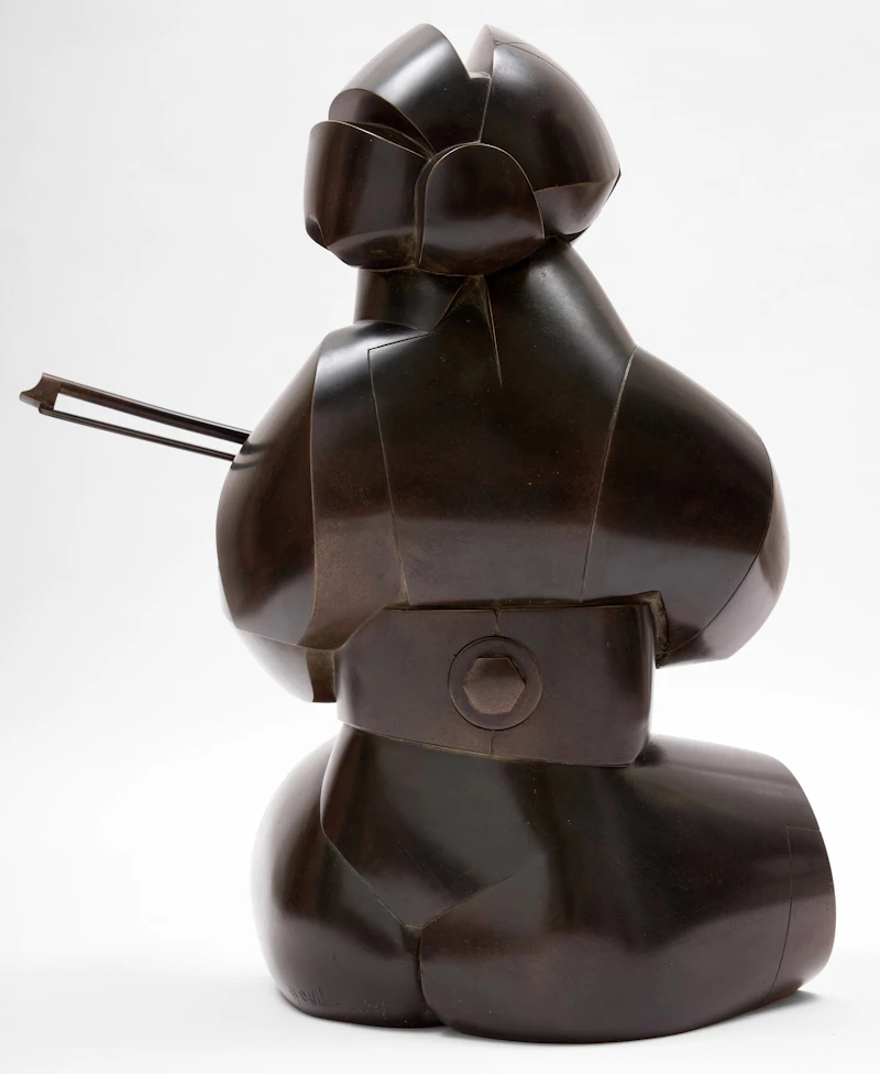 Howard Newman, Violinist, bronze, 1981 - view 3
