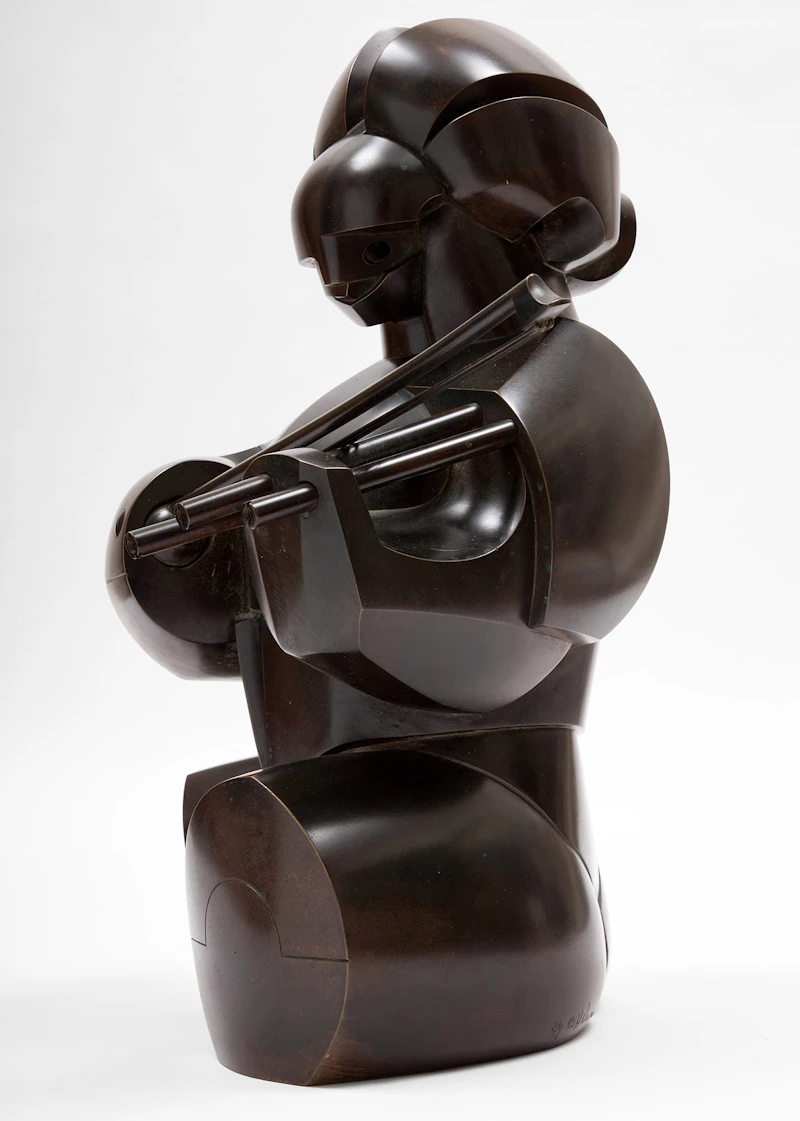 Howard Newman, Violinist, bronze, 1981 - view 4