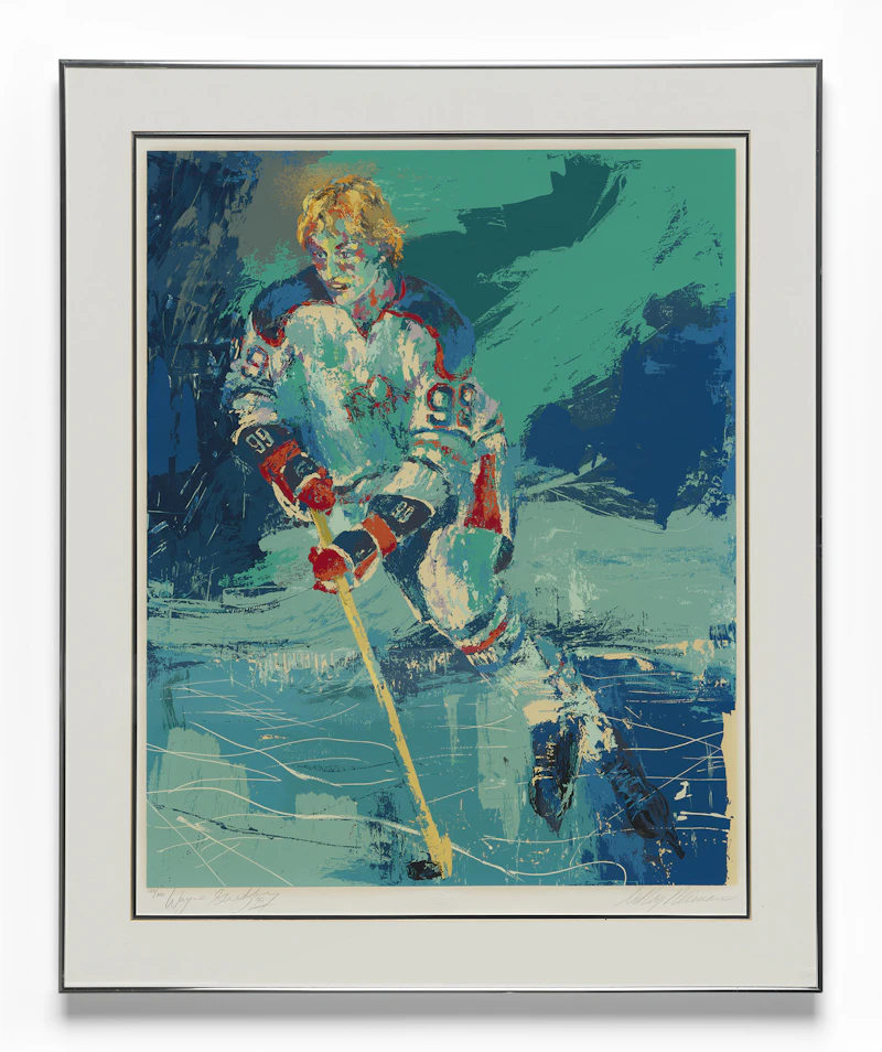 Leroy Neiman, Wayne Gretzky, colour screenprint, 1981 - view 2