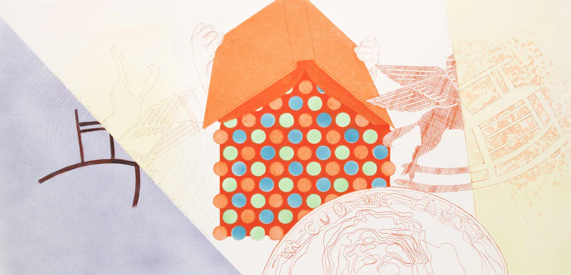 James Rosenquist, Tin Roof, colour etching with aquatint, 1977 - view 1
