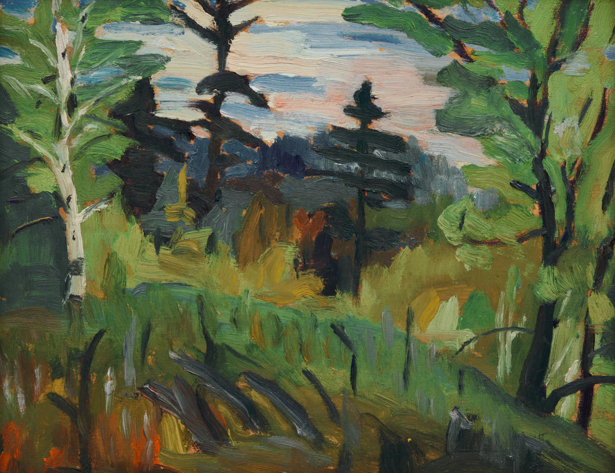Frederick Grant Banting, Forest Landscape, oil on board
