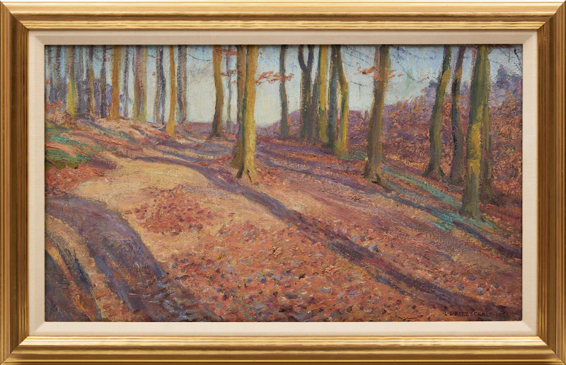 Lionel LeMoine FitzGerald, Long Shadows in the Trees, 1921, oil on canvas - view 2