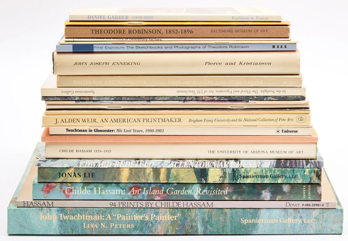 Books and Reference, A Selection of Twenty-Two Books on American Impressionists, 22 books