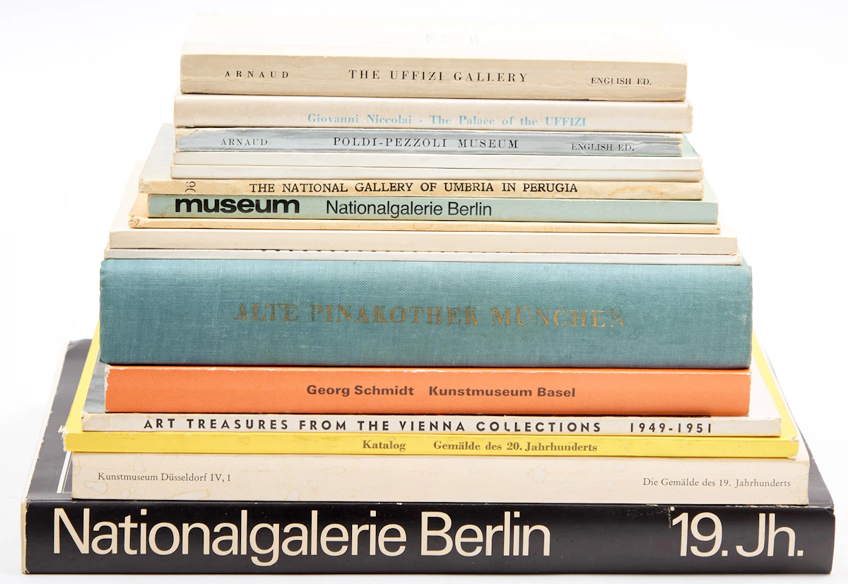 Books and Reference, A Selection of Sixteen European Museum Guides and Catalogues, 16 books