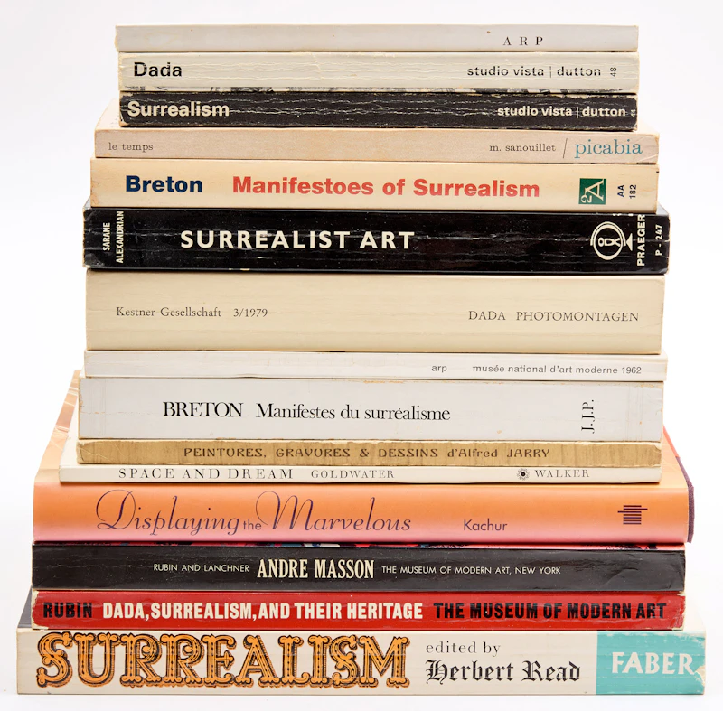 A Selection of Fourteen Books on Dada and Surrealism by Books and Reference