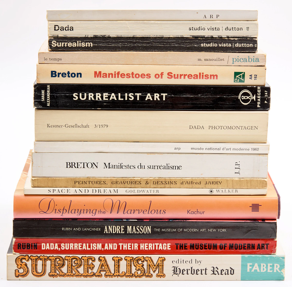 Books and Reference, A Selection of Fourteen Books on Dada and Surrealism, 14 books