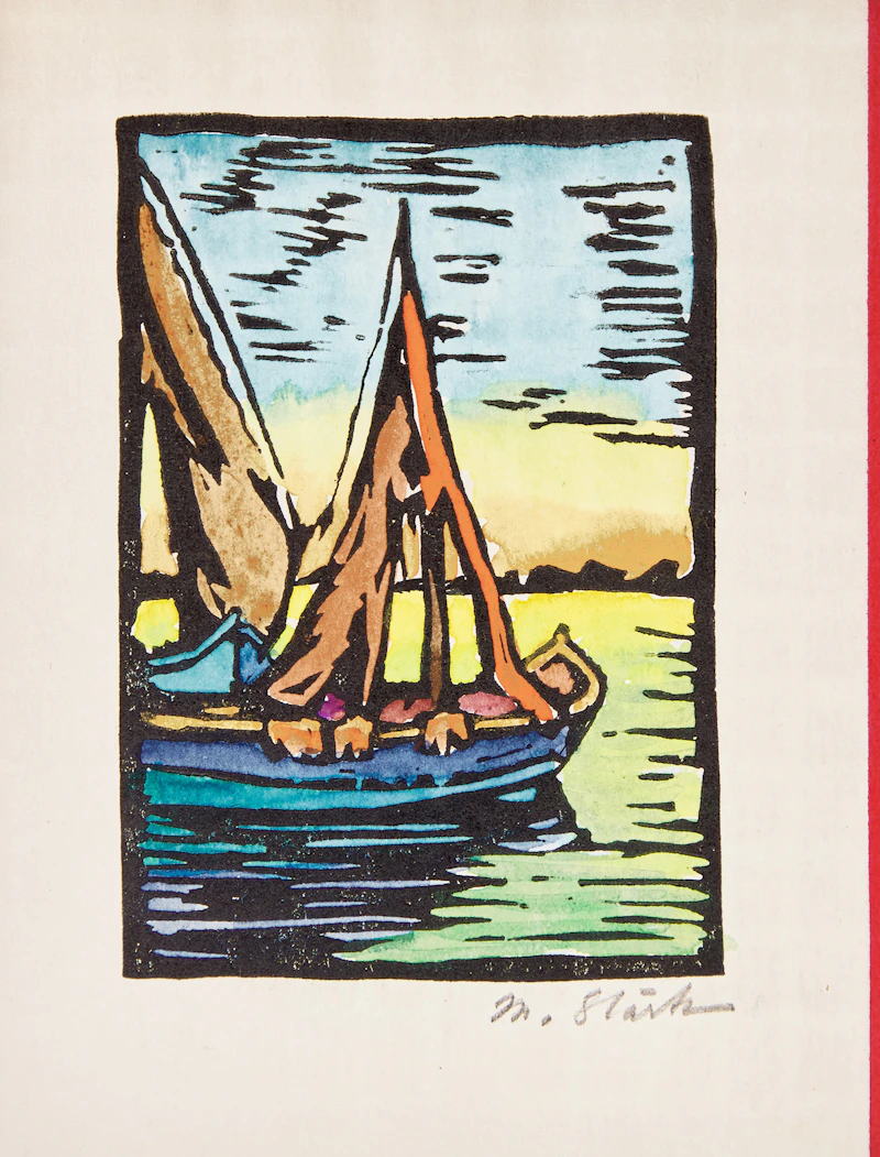 Muriel Stark, Assorted Cards, Prints & Originals, nine prints with hand colouring and two pencil, ink and watercolour drawings - view 2