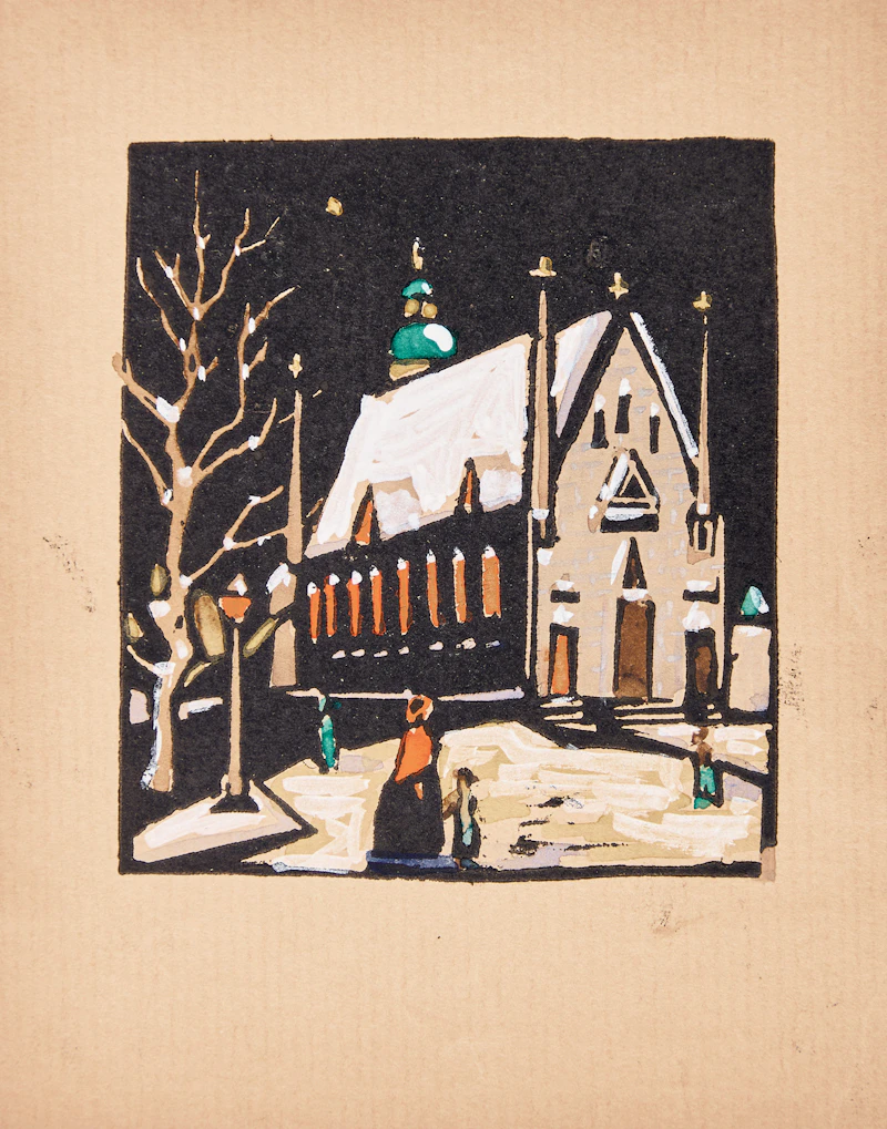 Muriel Stark, Assorted Cards, Prints & Originals, nine prints with hand colouring and one pencil, ink and watercolour drawing, circa 1945 - view 2