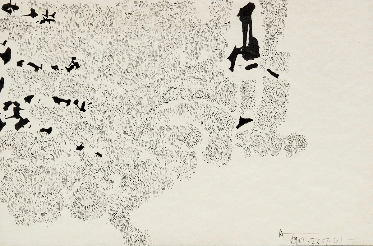 Harold Barling Town, Untitled, ink, 1961