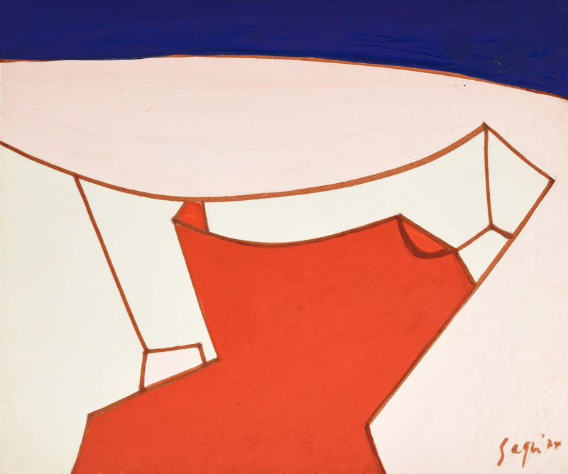 Peter Winchell Sager, Four Untitled Abstracts, four gouache and inks on paper - view 4