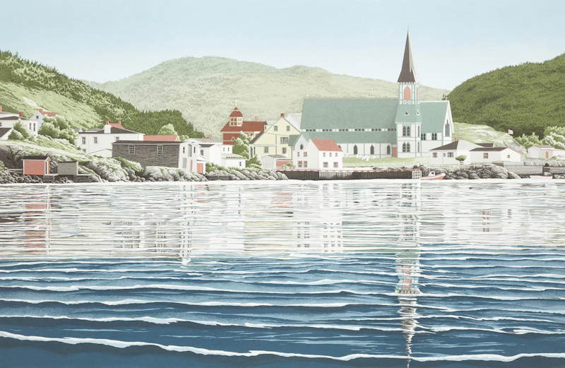 Donna Clouston, Early Morning in Trinity, colour serigraph, 1996 - view 1