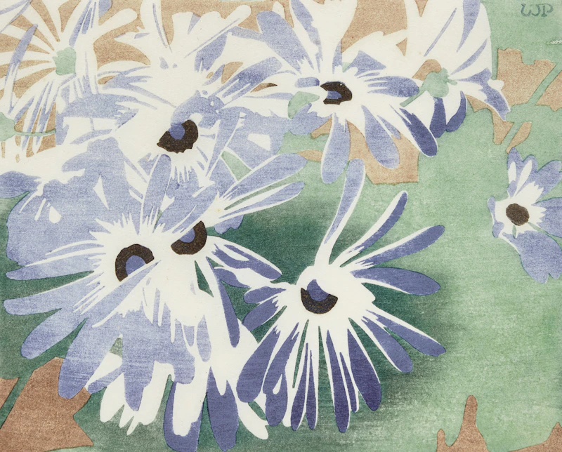 Walter Joseph Phillips, Cineraria, 1928, colour woodcut - view 1