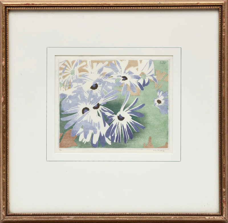 Walter Joseph Phillips, Cineraria, 1928, colour woodcut - view 2