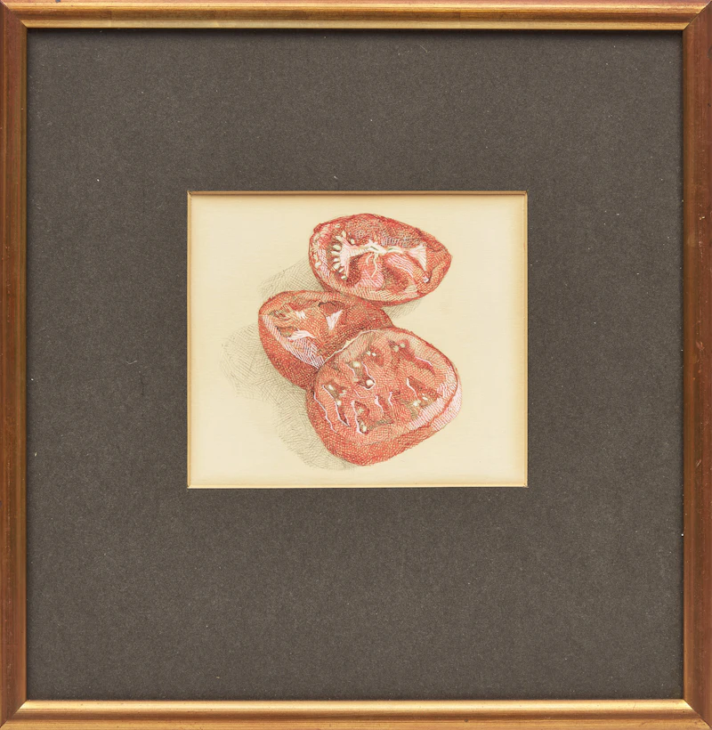 Hugh Seaforth Mackenzie, Untitled (Sliced Tomato), graphite and ink on paper - view 2