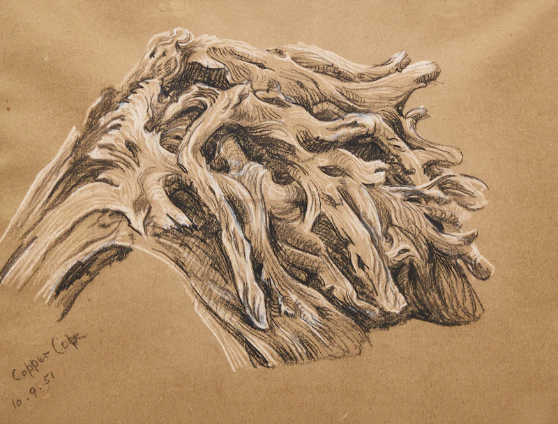 William Percival Weston, Copper Cove, 1951, charcoal - view 1