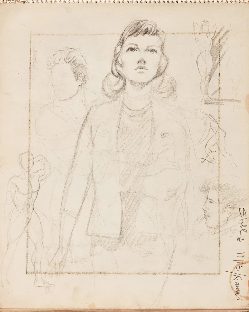 Sketchbook of Drawings by Arthur Shilling