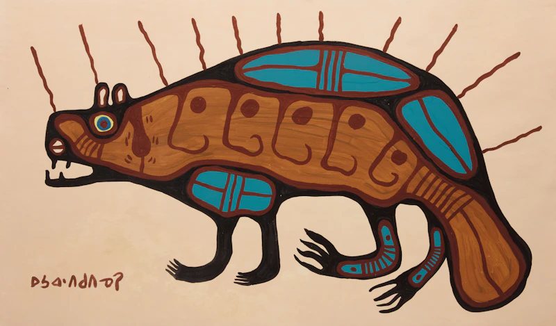 Untitled (Beaver) by Norval Morrisseau