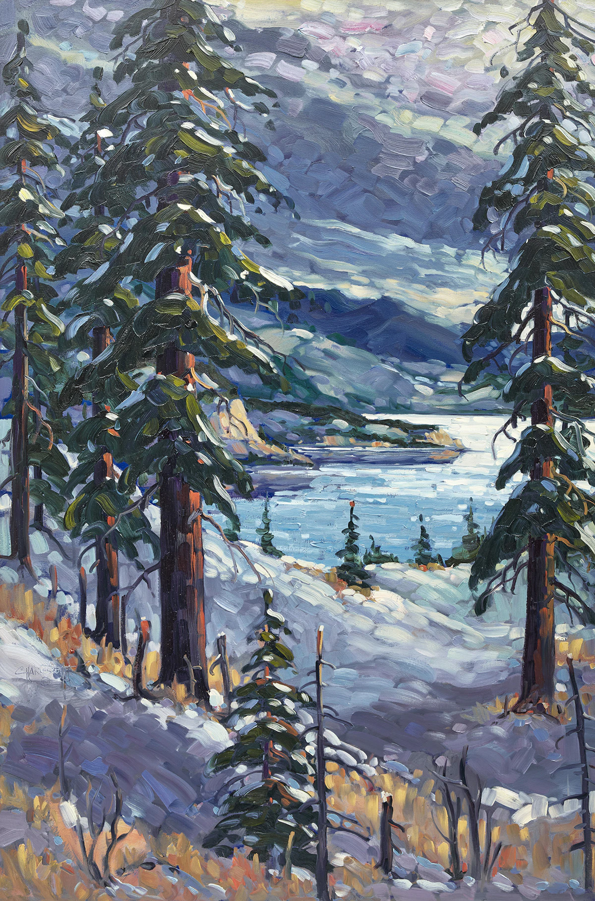 Rod Charlesworth, Grey Valley, Okanagan, oil on canvas
