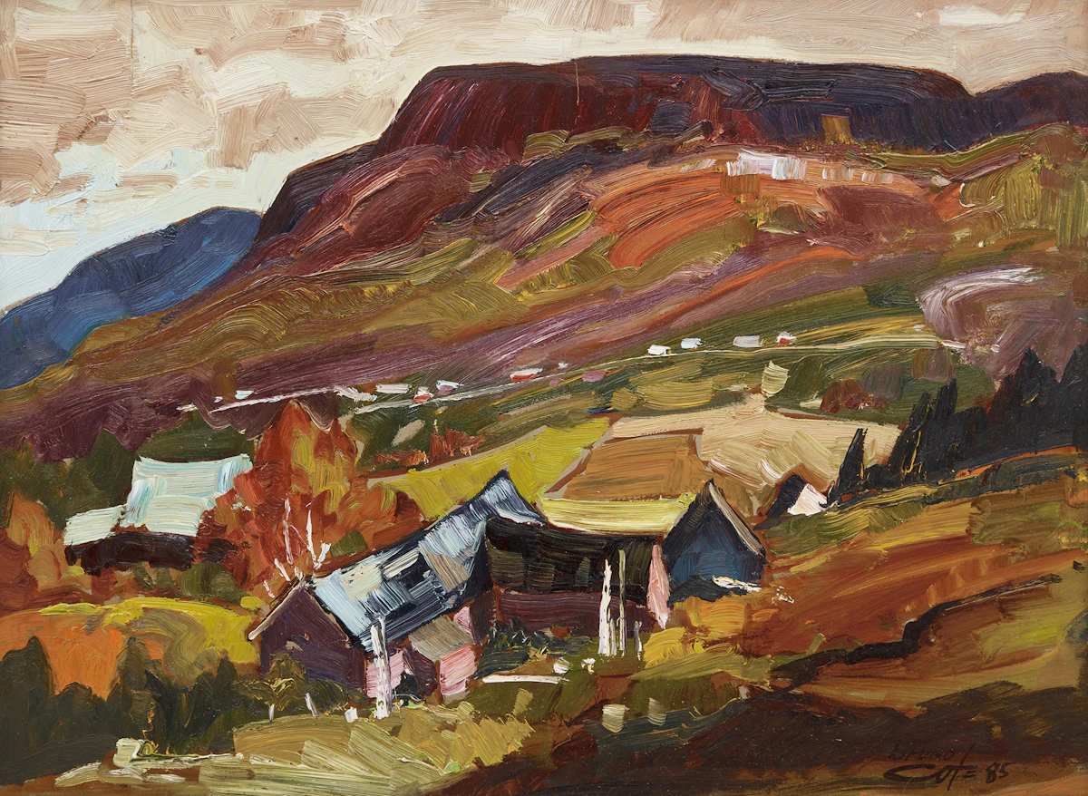 Bruno Côté, Notre Dame des Monts, 1985, oil on board