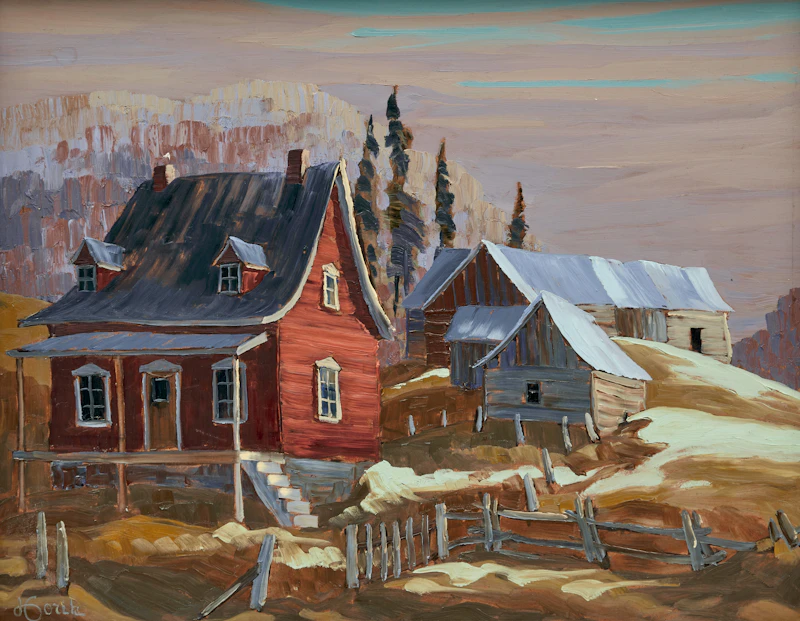 Vladimir Horik, Baie des Rochers, Fleuve St. Laurent; Le Matin aux Eboulements, two oils on board - view 4