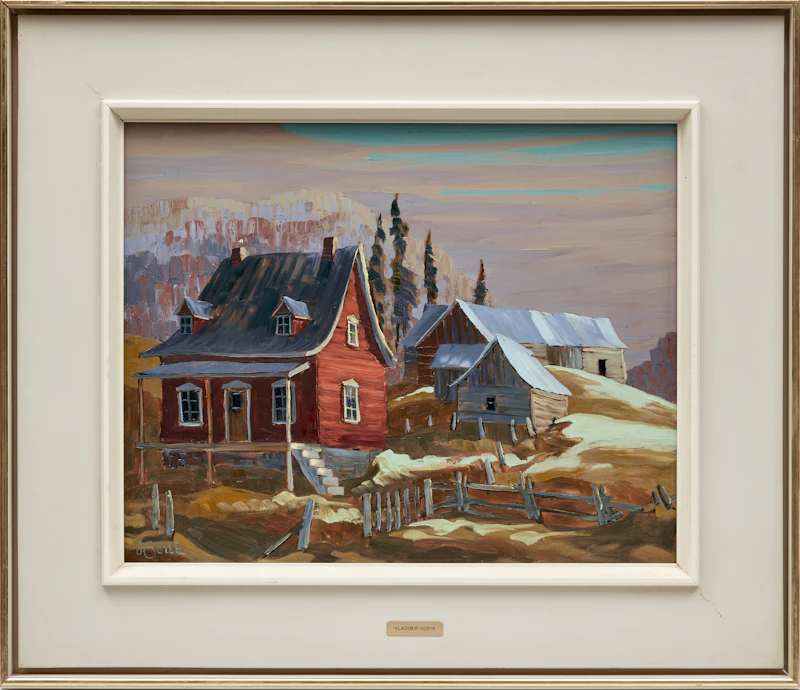 Vladimir Horik, Baie des Rochers, Fleuve St. Laurent; Le Matin aux Eboulements, two oils on board - view 5