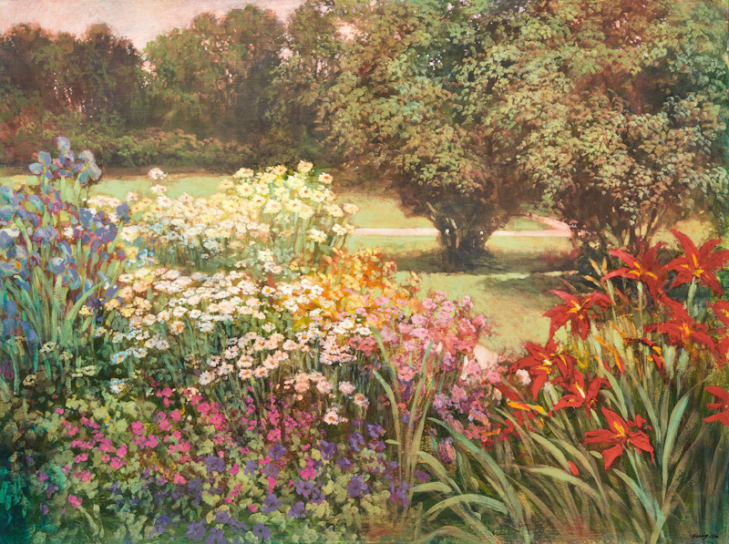 Philip Craig, Untitled (Summer Garden), 1972, oil on canvas - view 1