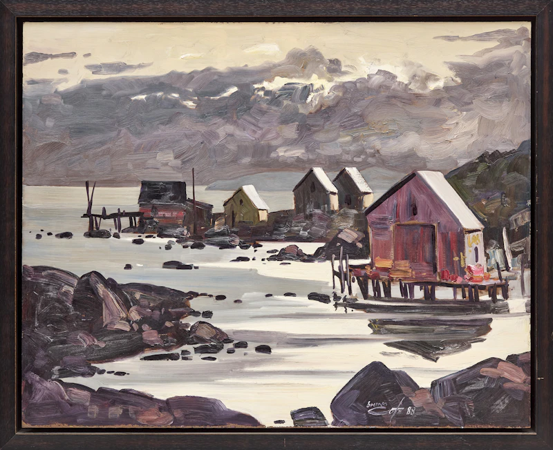 Bruno Côté, Twillingate, 1988, oil on board - view 2