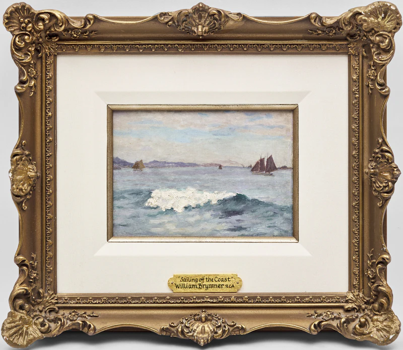William Brymner, Sailing off the Coast, oil on board - view 2