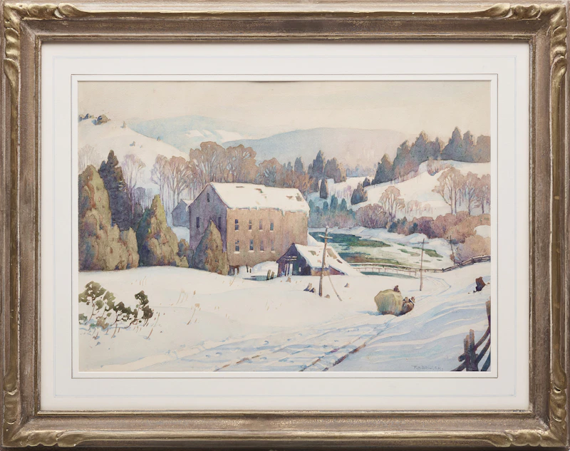 Frederick Henry Brigden, The Old Mill (Minden), watercolour - view 2