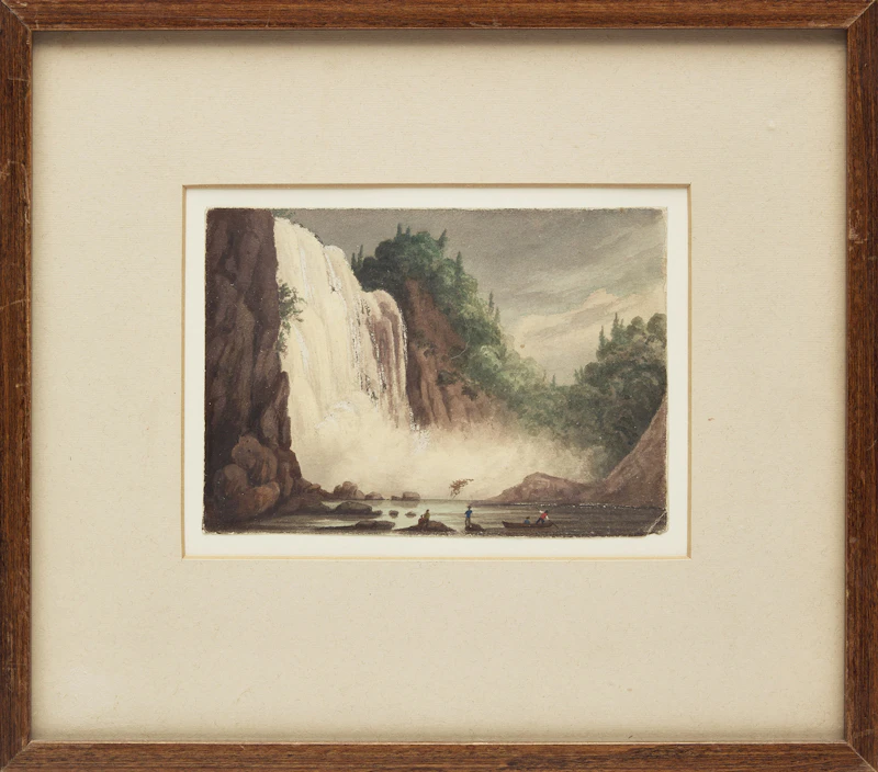 Unknown Artist, Montmorency Falls, watercolour - view 2