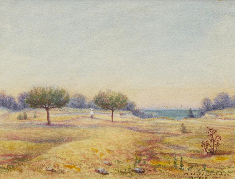 Site of Arsenal and Earthworks, Turkey Point, Ontario by W. Edgar Cantelon
