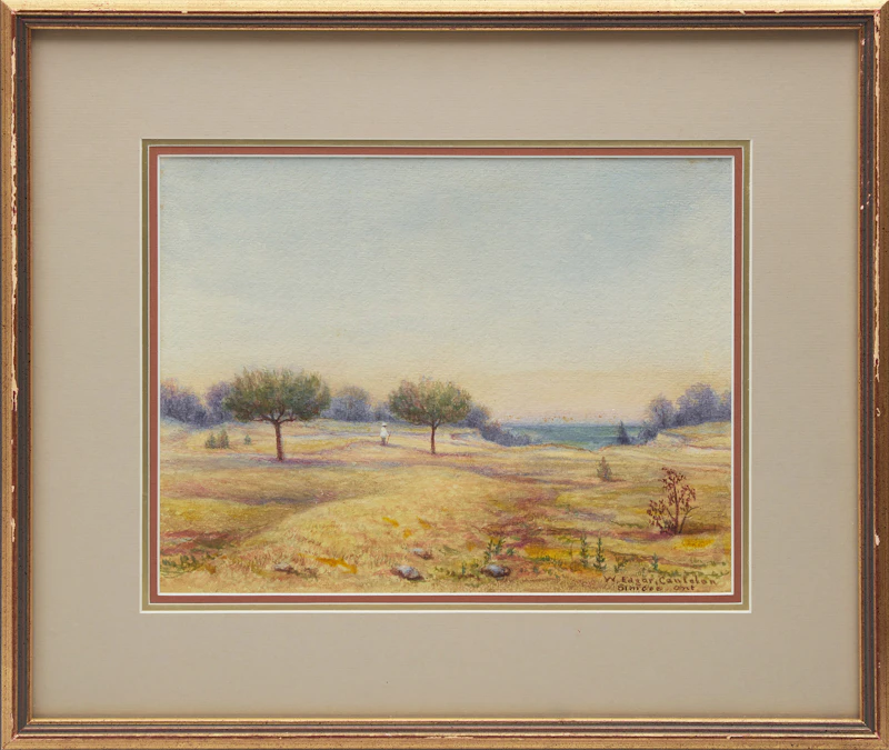 W. Edgar Cantelon, Site of Arsenal and Earthworks, Turkey Point, Ontario, watercolour - view 2