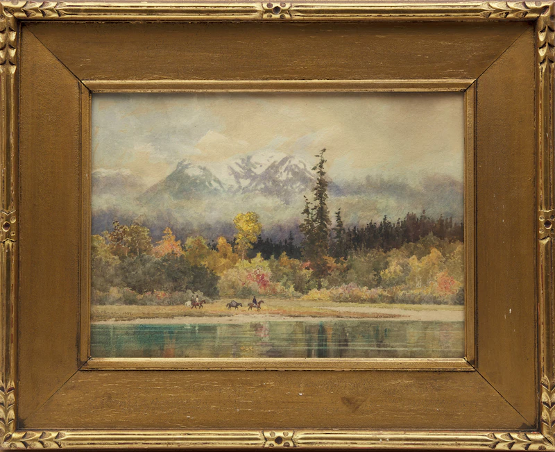 Lucius O'Brien, Untitled (Mountain Landscape), watercolour, 1887 - view 2