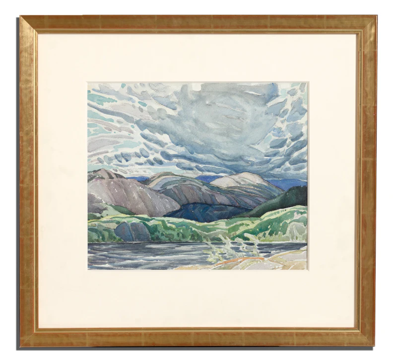 Franklin Carmichael, Untitled - La Cloche Stormy Sky, watercolour - view 2