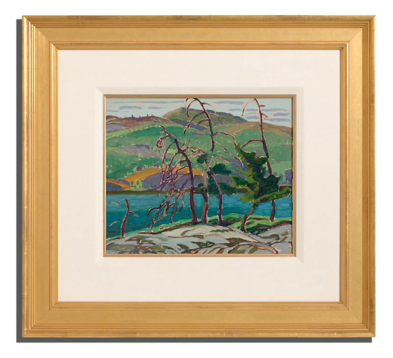 Franklin Carmichael, Dead Pines, Cranberry Lake, circa 1932, oil on board - view 2