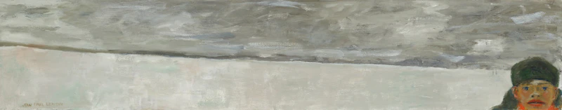 Jean Paul Lemieux, Hiver, 1988, oil on canvas