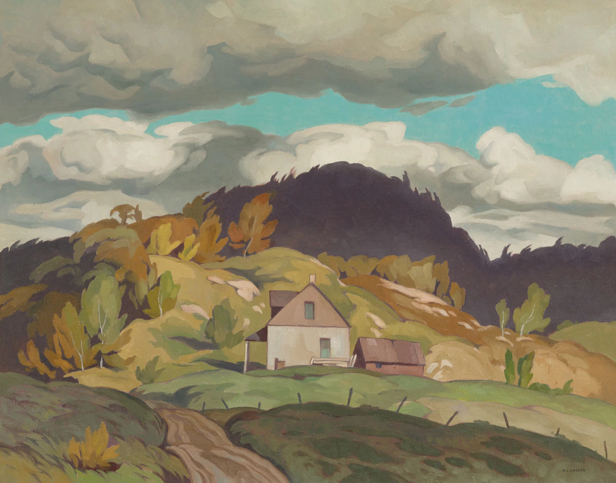 Alfred Joseph Casson, Quebec Farm, 1968, oil on canvas