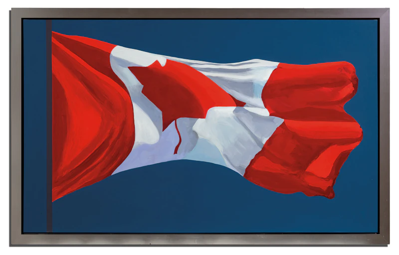 Charles Pachter, The Painted Flag, acrylic on canvas, 2006 - view 2