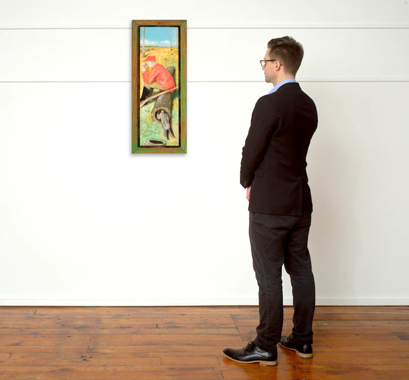 William Kurelek, Missed Opportunity, 1971, mixed media on board - view 4
