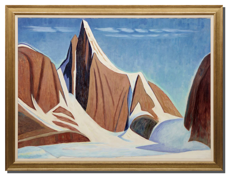 Lawren Stewart Harris, Rocky Mountains; Abstract Composition, oil on canvas - view 2